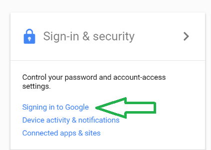 signing in google shortcut location img