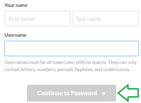 slack continue to password button img