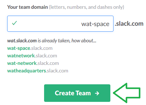 slack select domain and create team button img