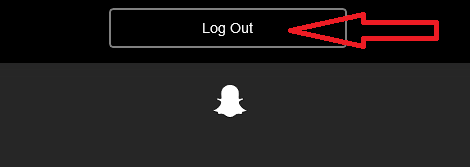 snapchat account sign out button on website image
