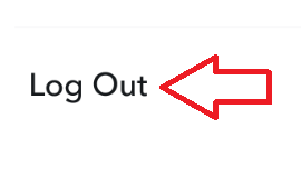 snapchat logout button on android app image